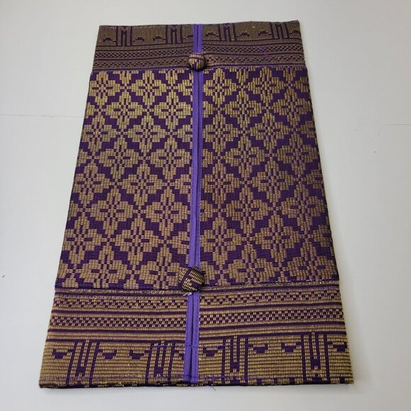 Luxurious Tissue Box Purple Songket Tissue Box Cover - Picture 4 of 11